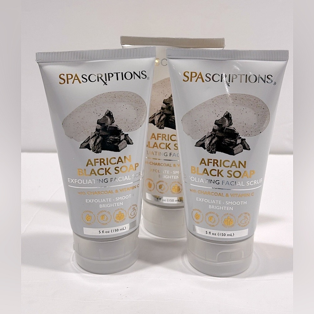 African Black Soap Exfoliating Facial Scrub - 5Floz.